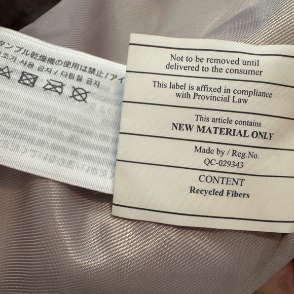 Abercrombie & Fitch Faux Fur Jacket - Soft Gray/Tan Women’s Size L - Picture 10 of 11